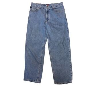 Men's Vintage Y2K Tommy Hilfiger High Rise straight Blue Jeans Size 36x30